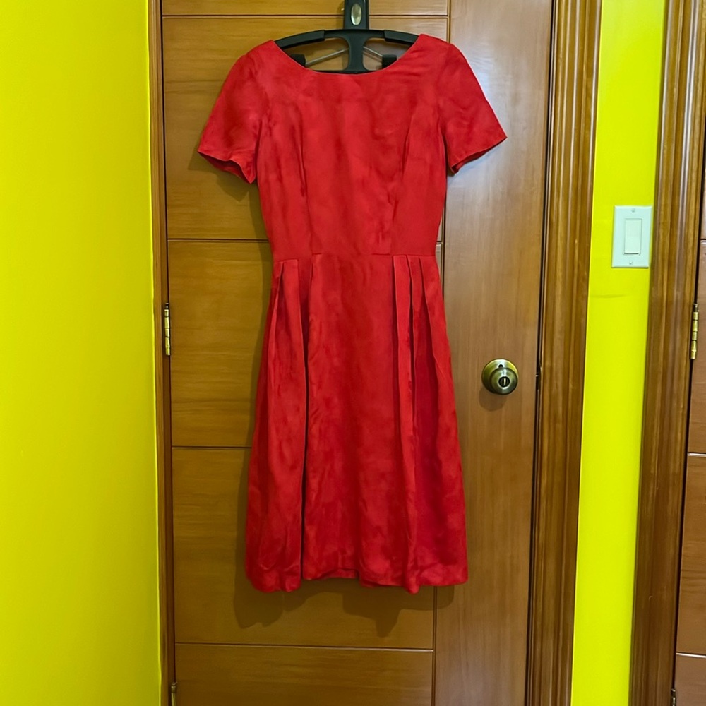 Vintage red vintage dress a-line dress